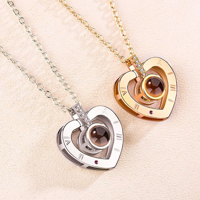 Customizable Baby Projection Charm Necklace