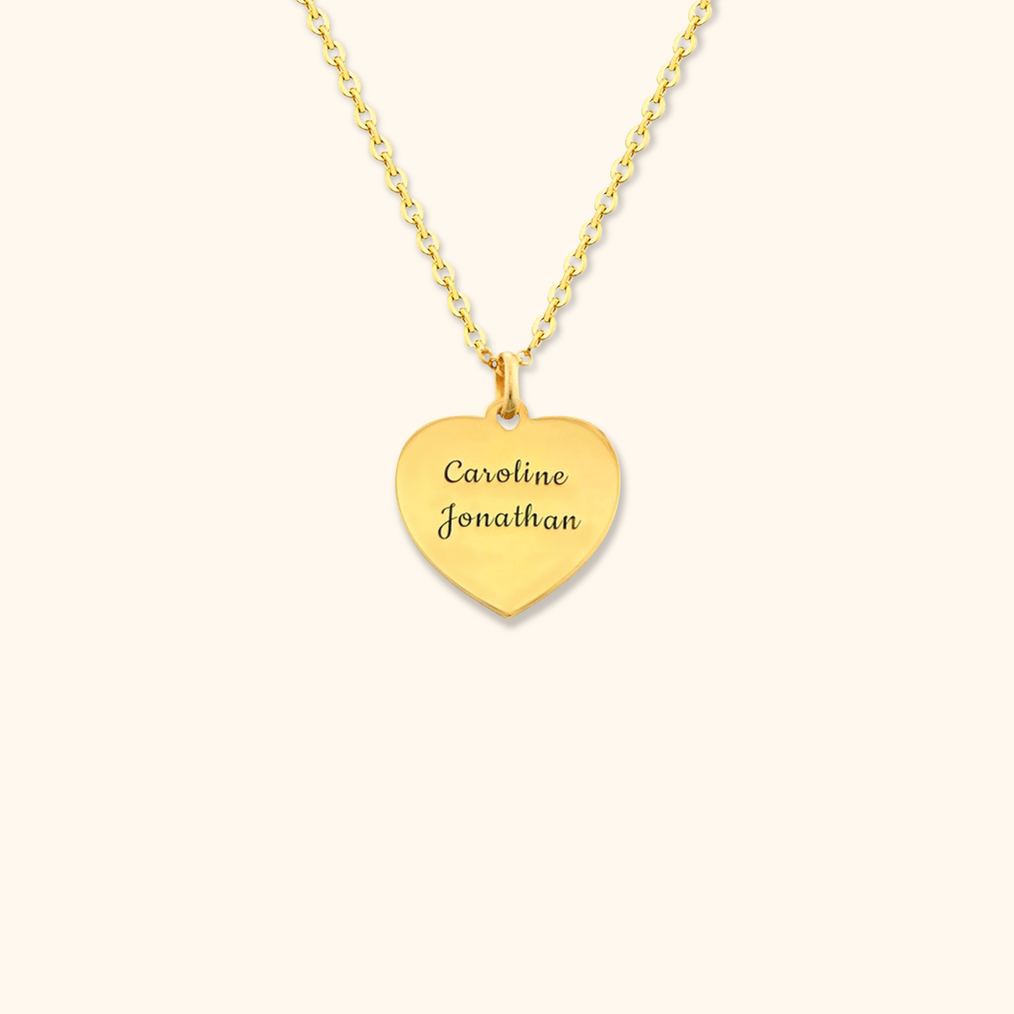 Custom Engraving Heart Necklace