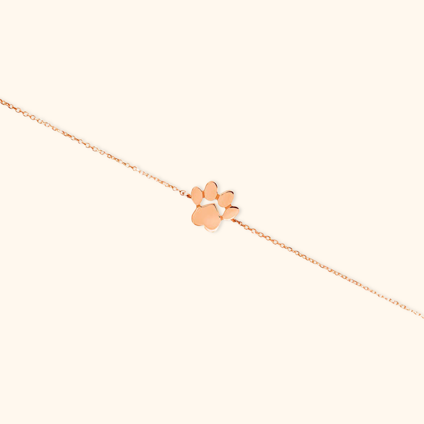 Customizable Paw Print Bracelet