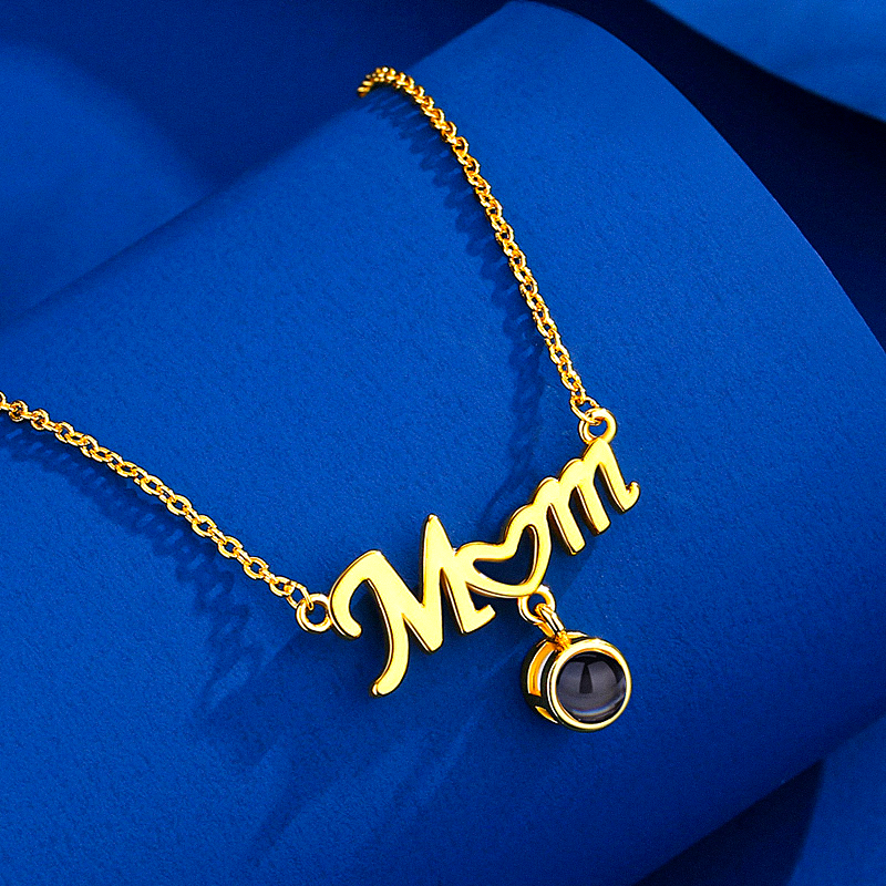 Mom Projection Charm Necklace