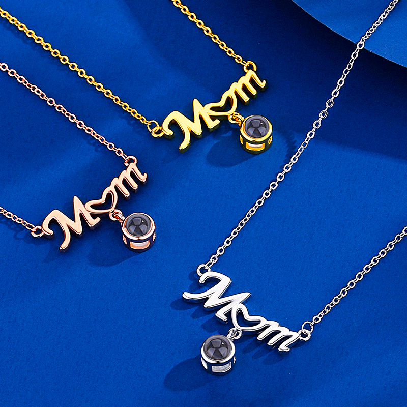 Mom Projection Charm Necklace