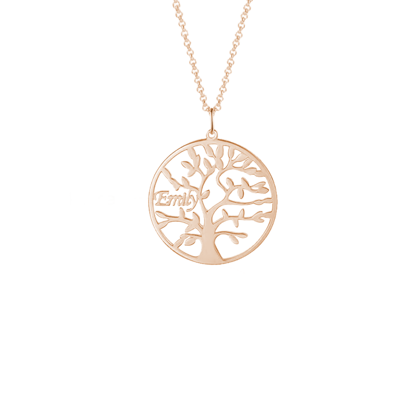 Customizable Family Tree Necklace with 1–9 Names