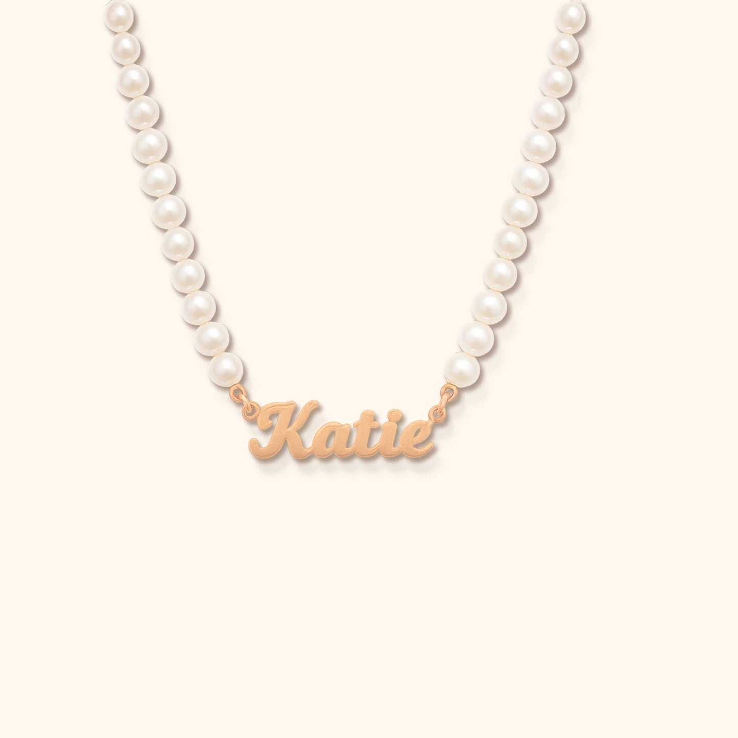 Personalized Name Pearl Necklace