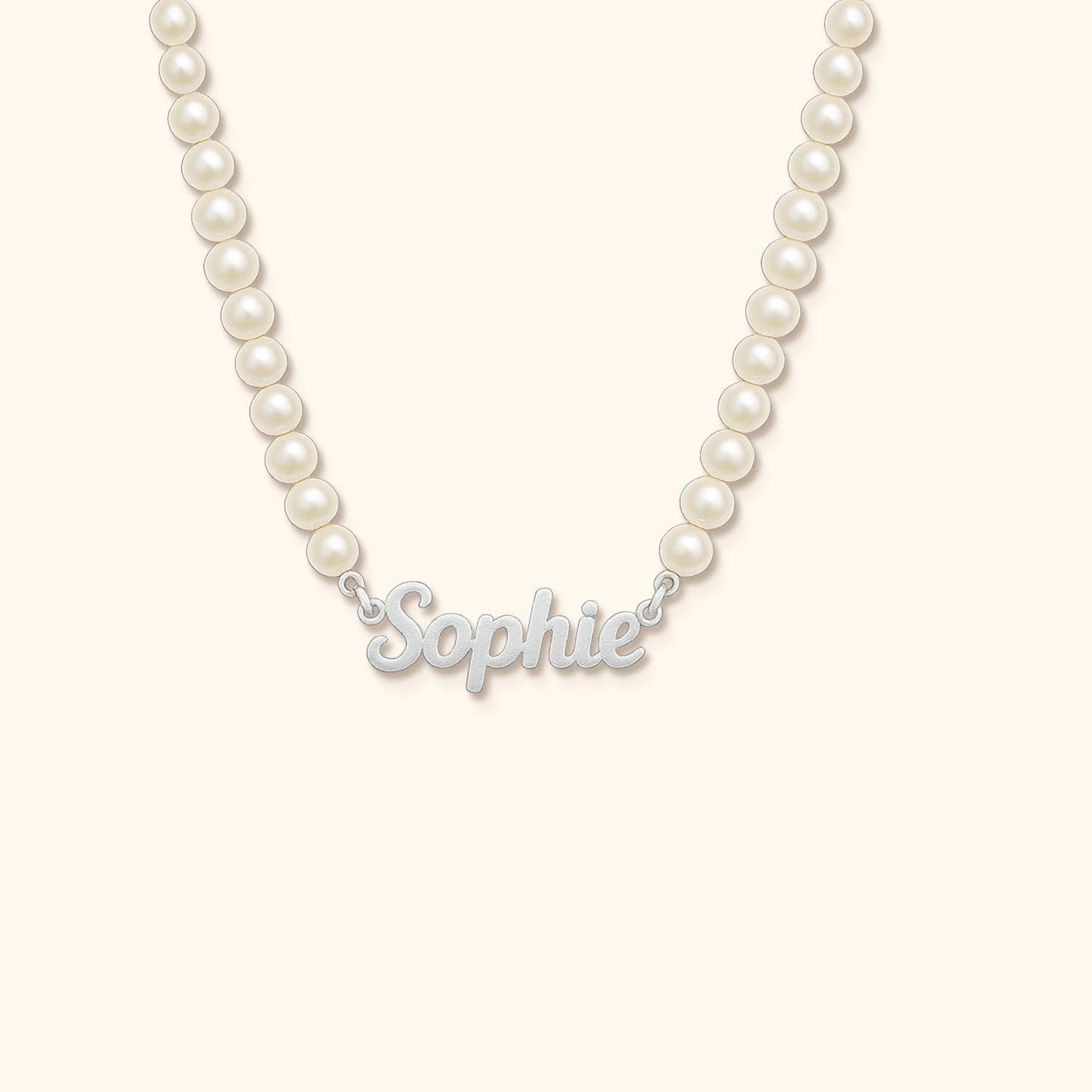 Personalized Name Pearl Necklace