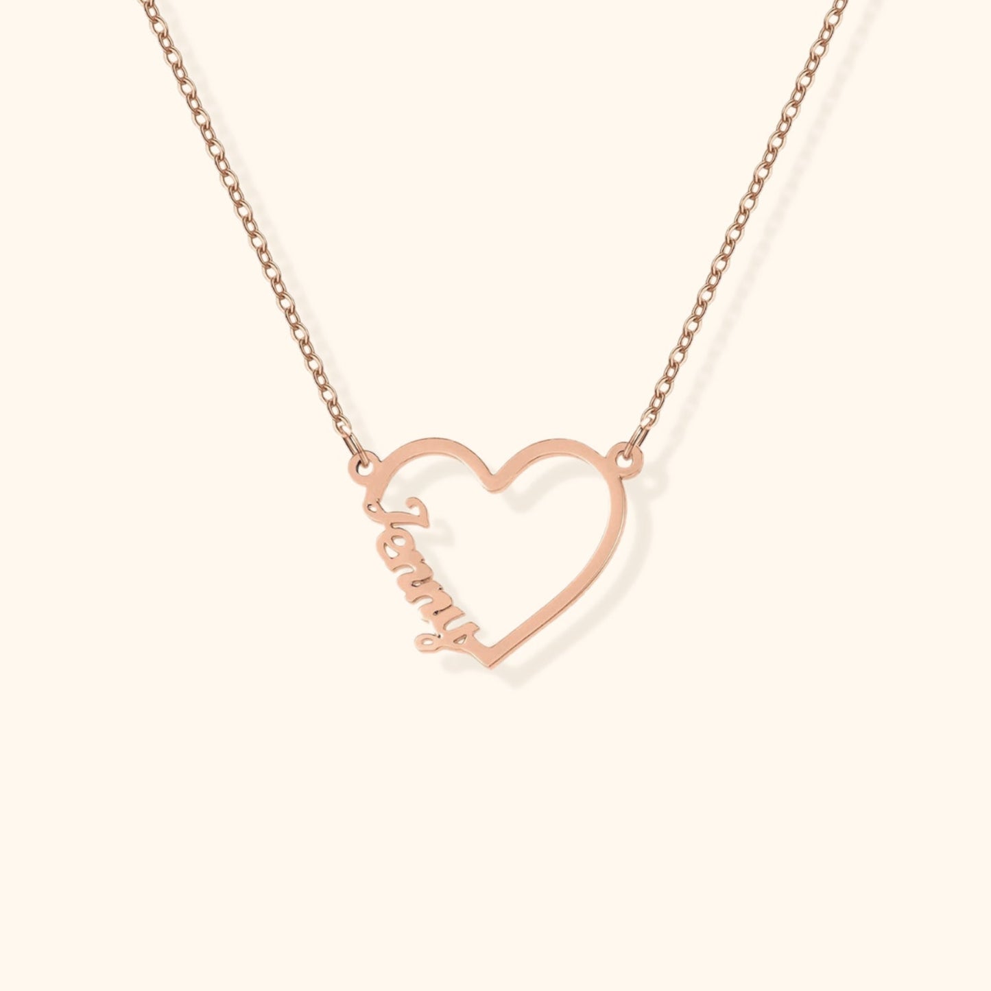 Personalized Heart Name Necklace