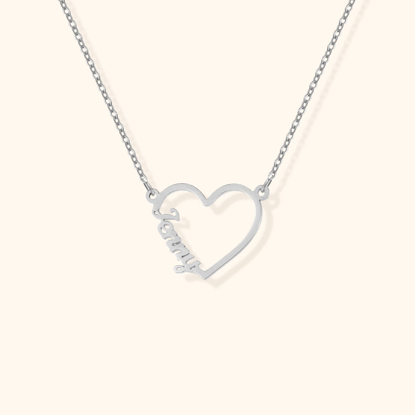 Personalized Heart Name Necklace