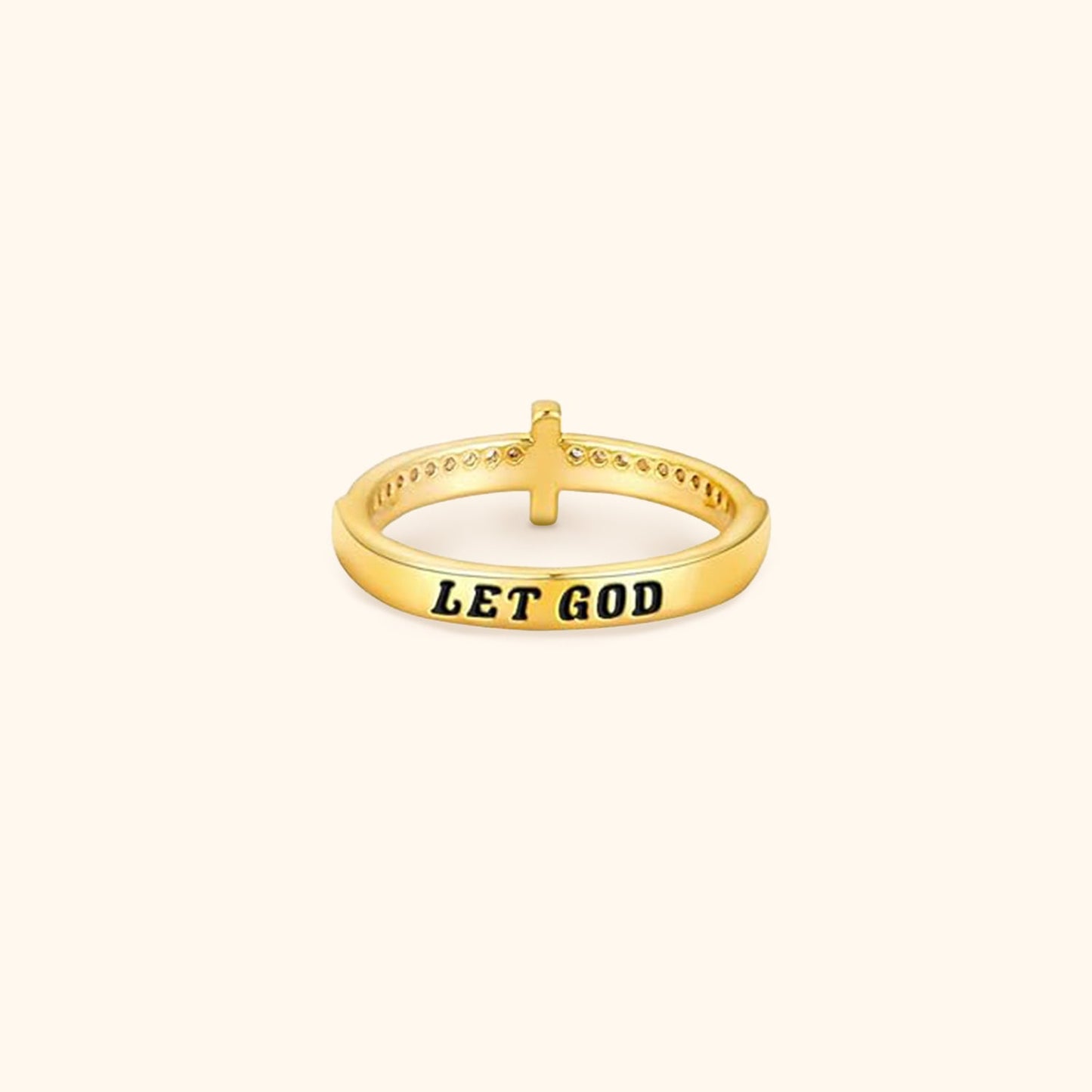 Gold Cross Ring