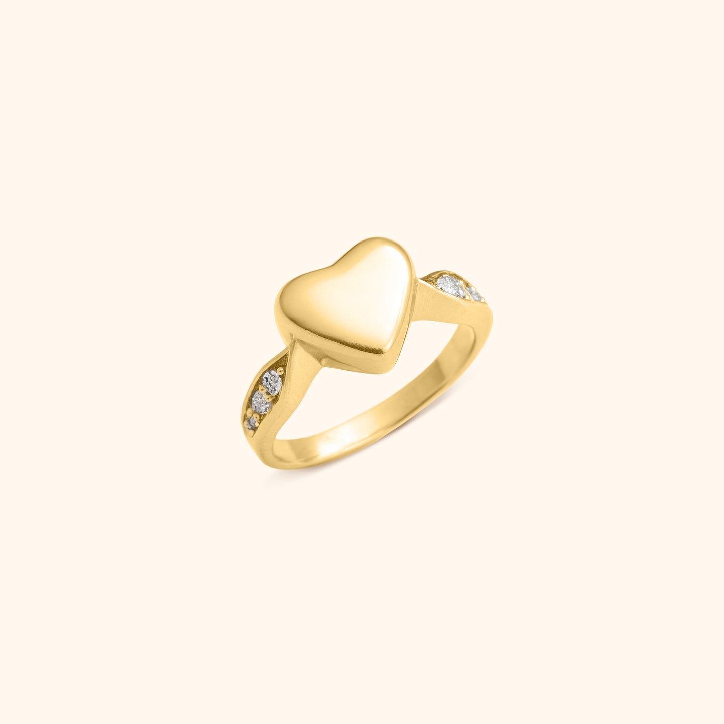 Forever Heart Urn Ring with Message Card