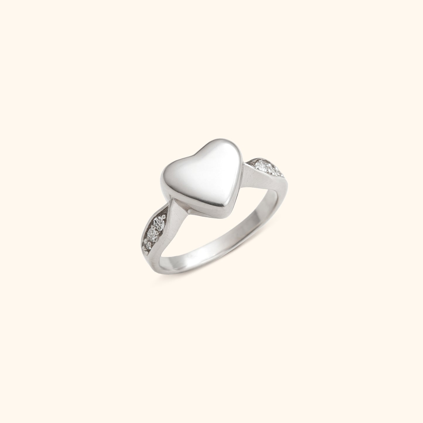 Forever Heart Urn Ring with Message Card