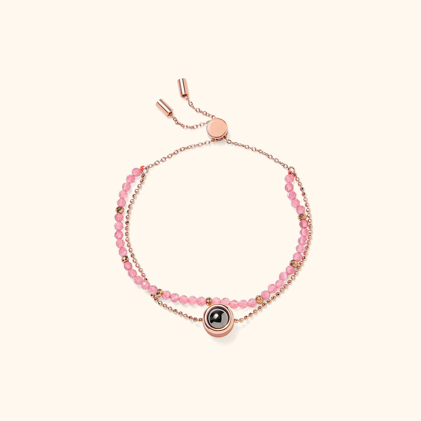 Personalized Crystal Projection Bracelet