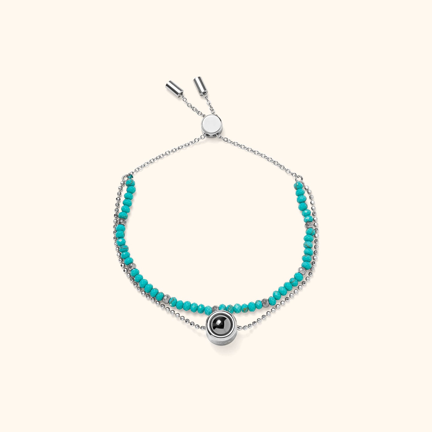 Personalized Crystal Projection Bracelet