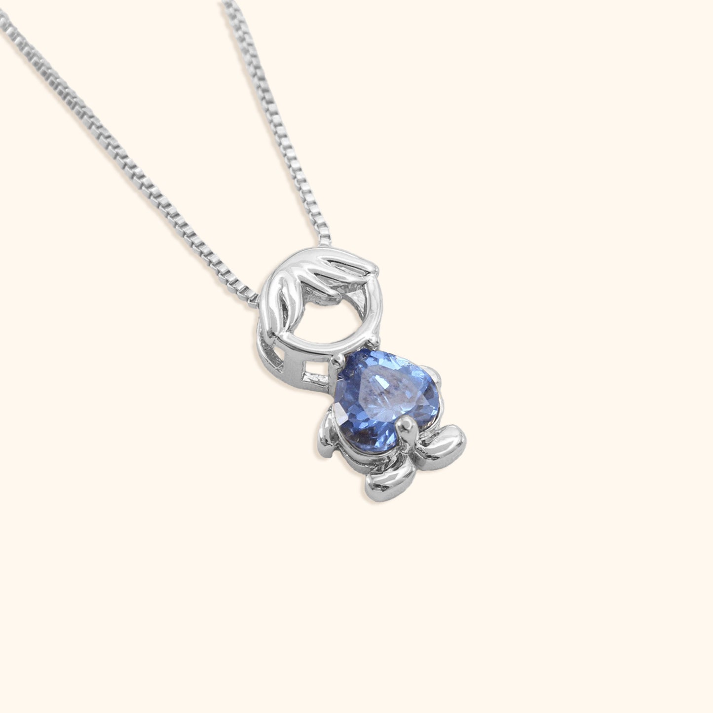 Classic Girl & Boy Birthstone Necklace