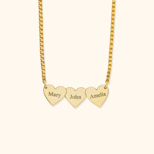 Personalized Heart-shaped Engraved Necklace