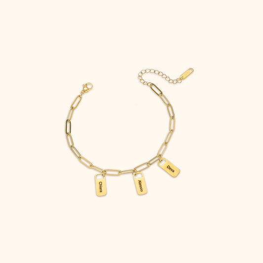 Custom Name Charm Bracelet