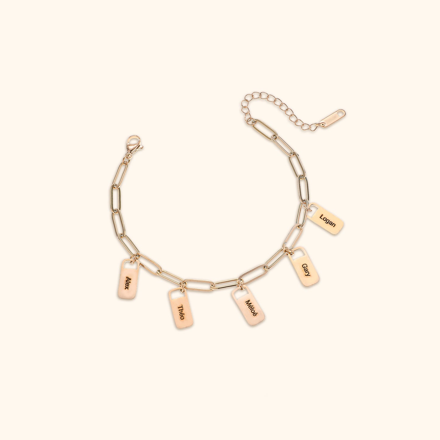 Custom Name Charm Bracelet