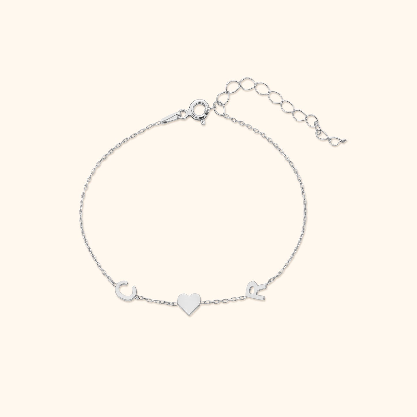 Custom Lateral Initial Bracelet