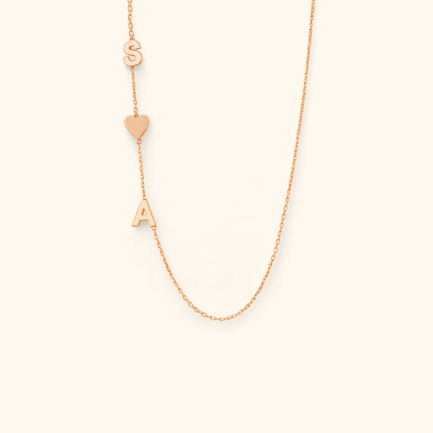 Custom Letter Initial Necklace