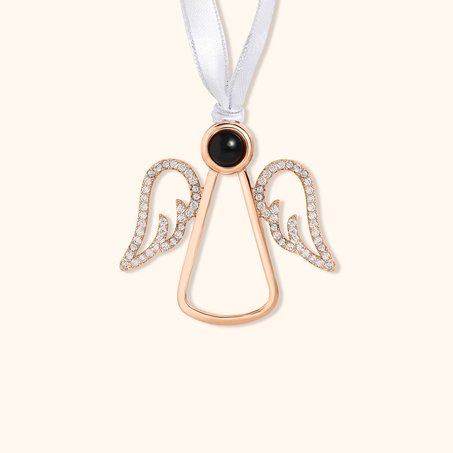 Angel Wings Photo Christmas Ornament