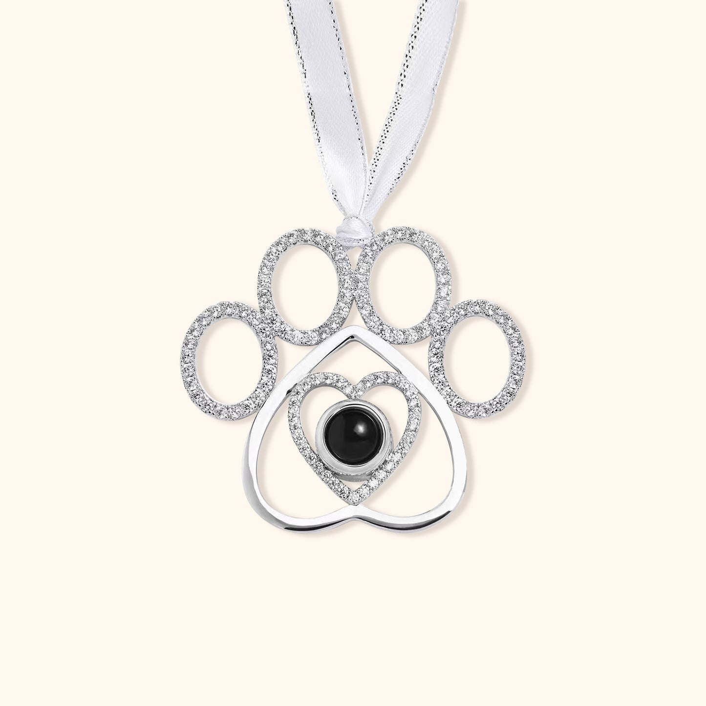 Personalized Pet Paw Christmas Ornament