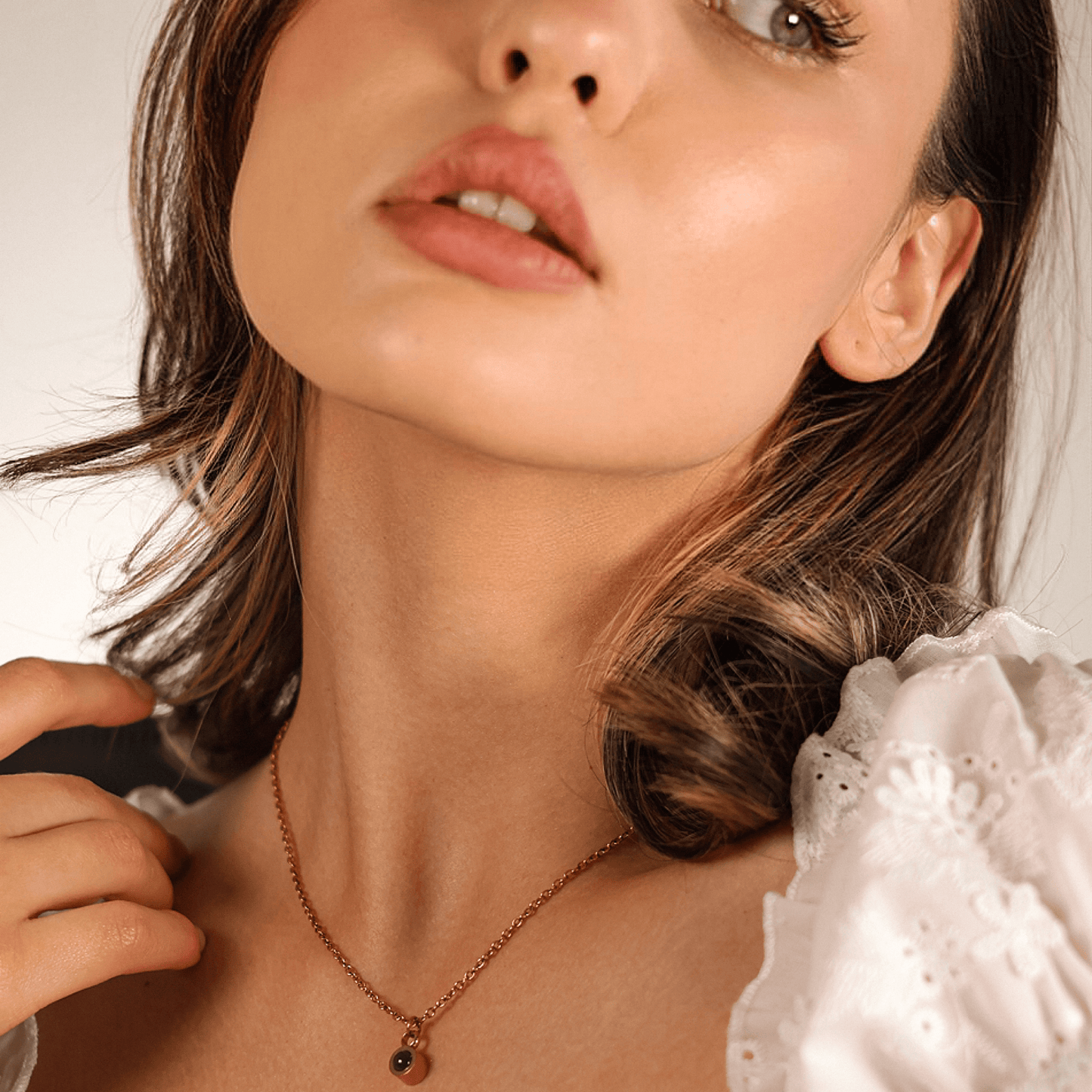 Personalised Circle Photo Necklace