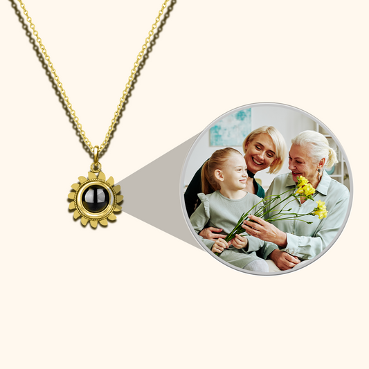 Personalized Luminous Sun Projection Necklace