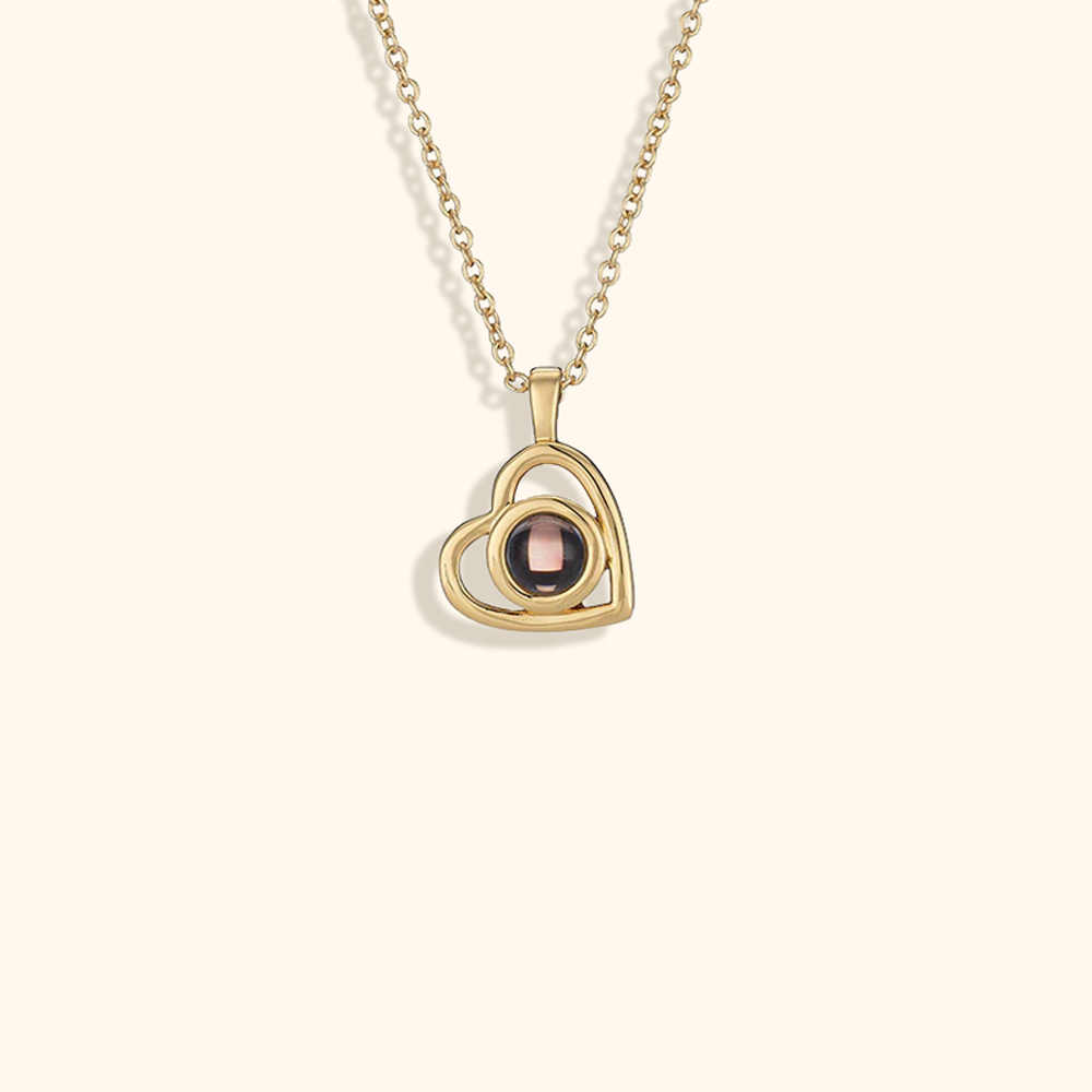 Heart Photo Projection Necklace
