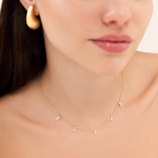 Personalized Engraved Initial Necklace