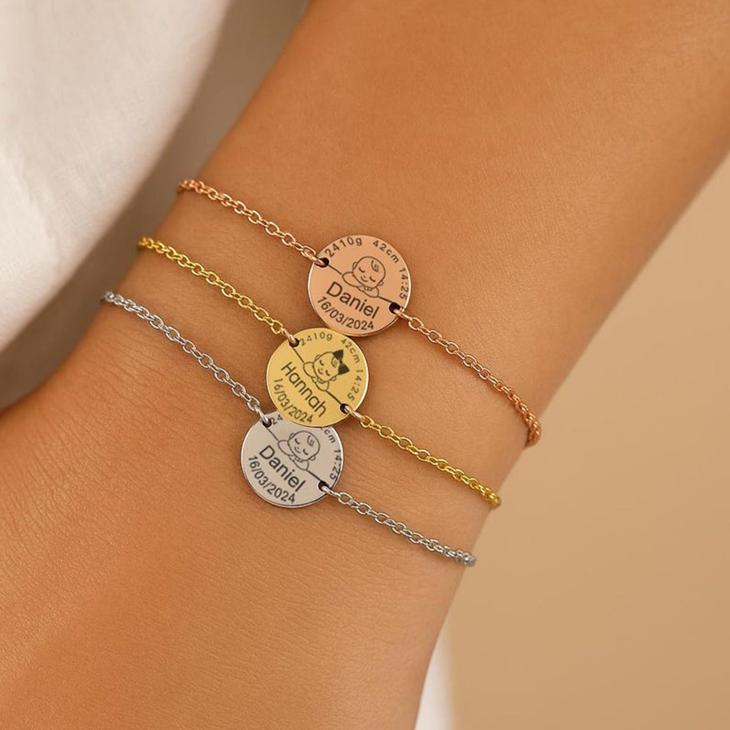 Memory Baby Print Bracelet