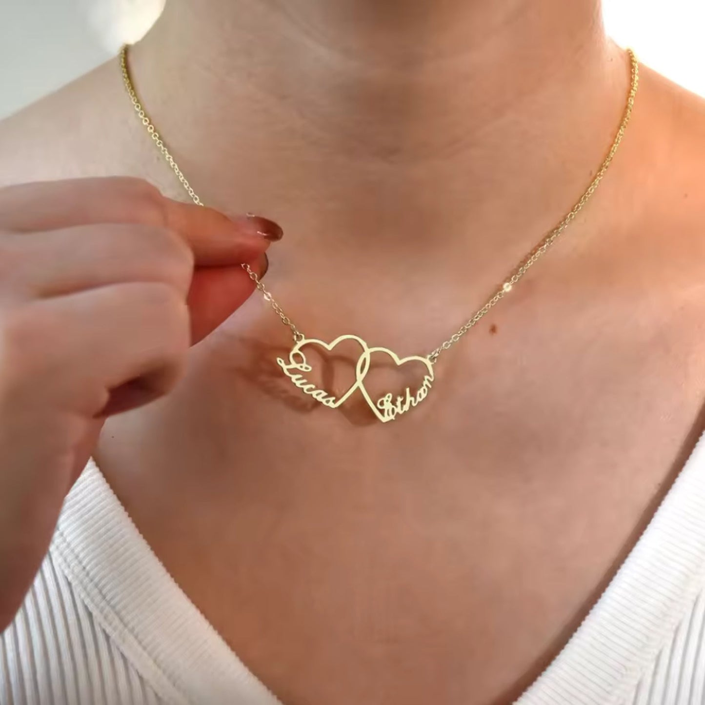 Personalized Heart Name Necklace