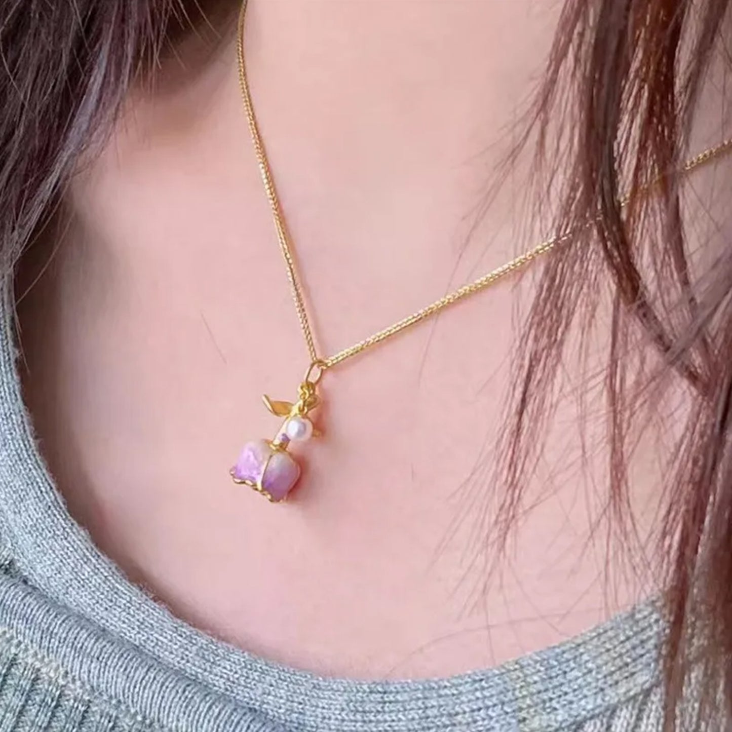 Enchanting Rose Necklace