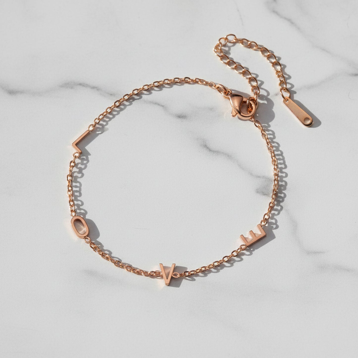 Custom Lateral Initial Bracelet