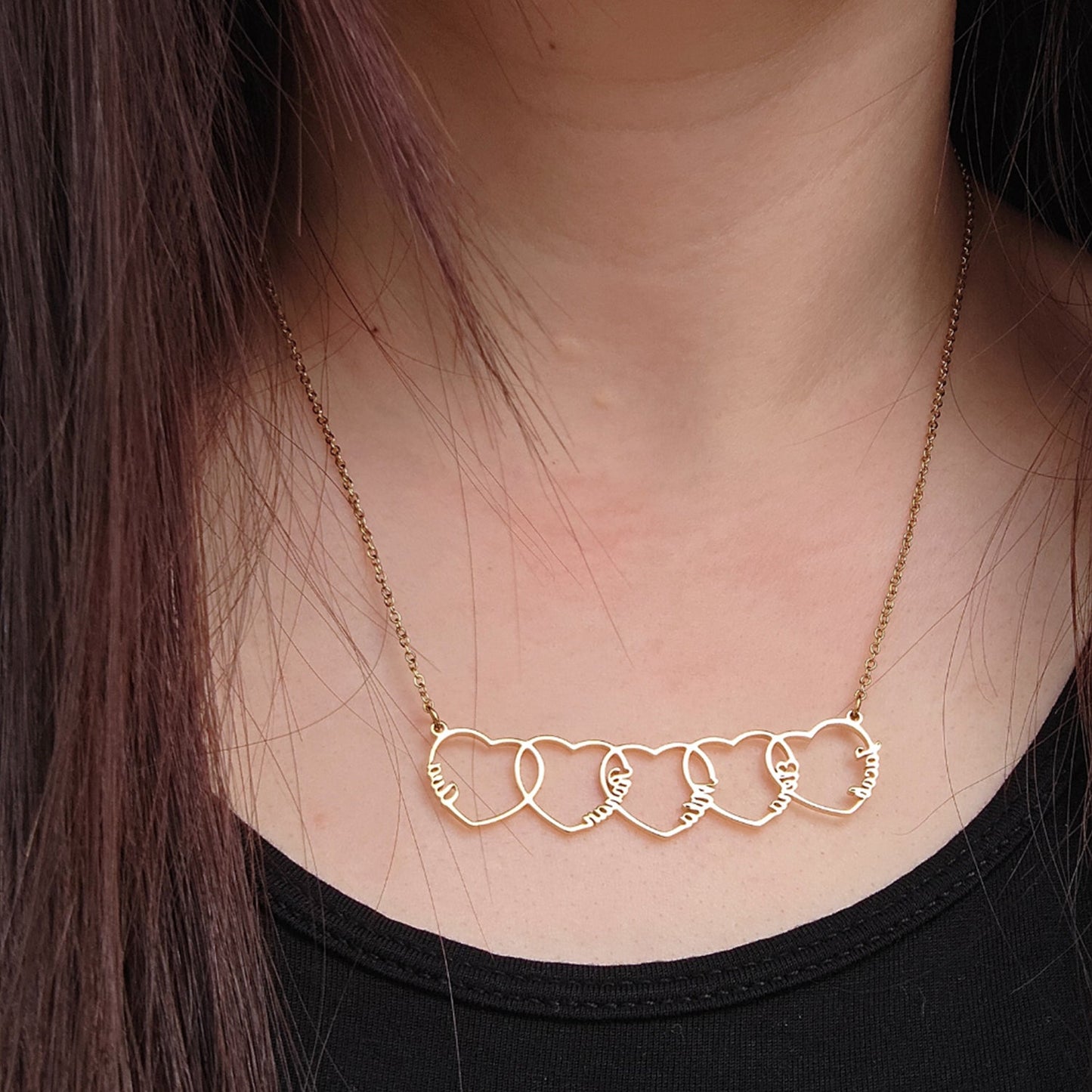 Personalized Heart Name Necklace