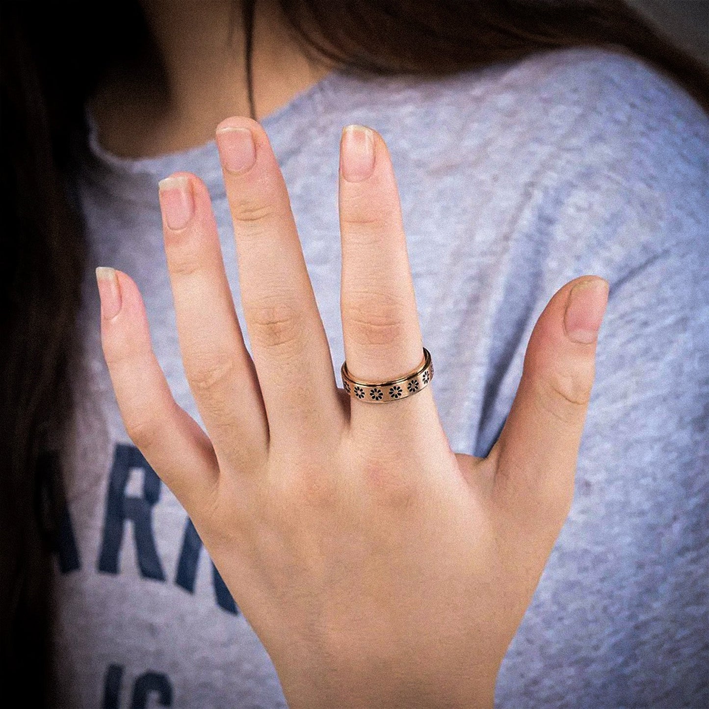 Anti-Stress Fidget Spin Ring