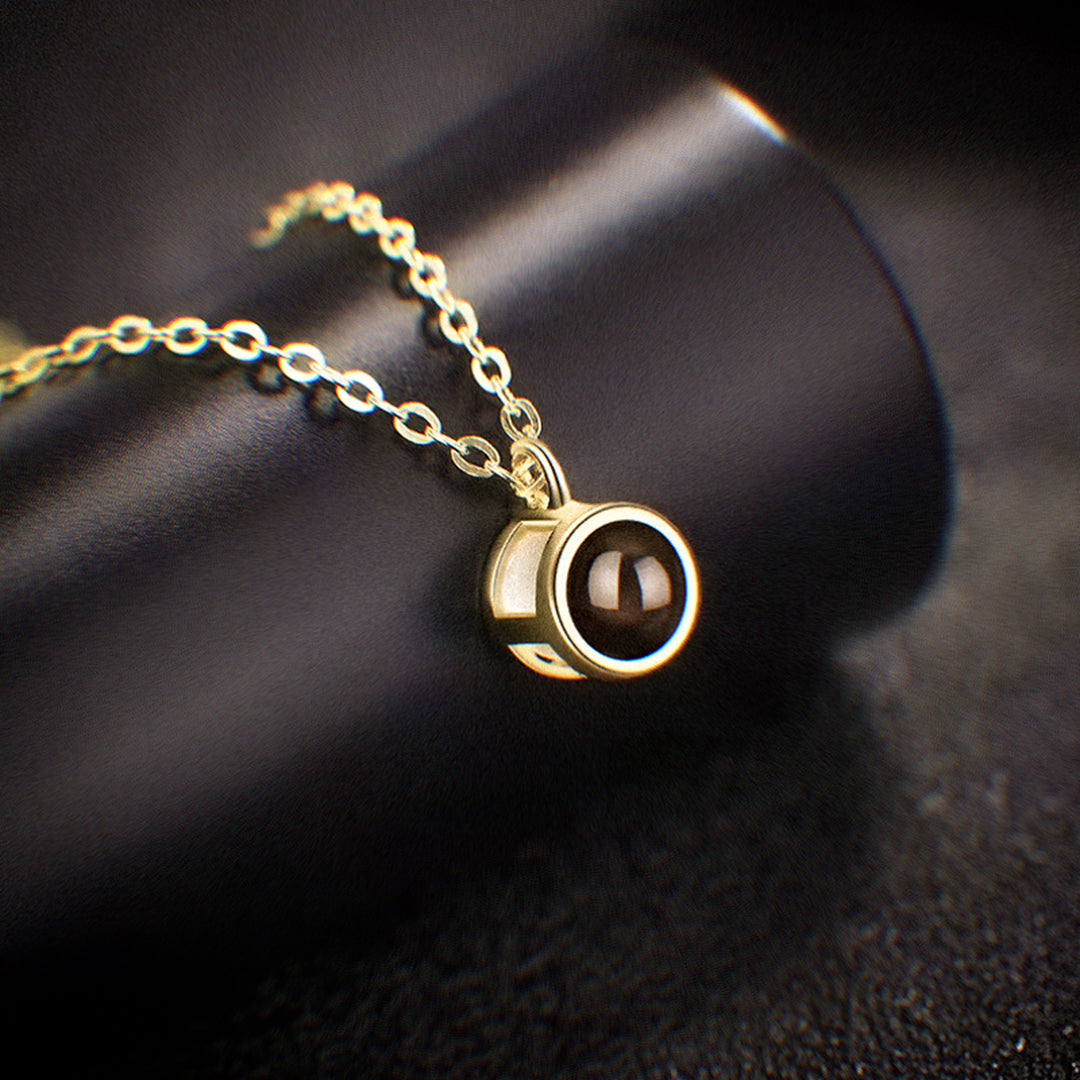 Personalised Circle Photo Necklace