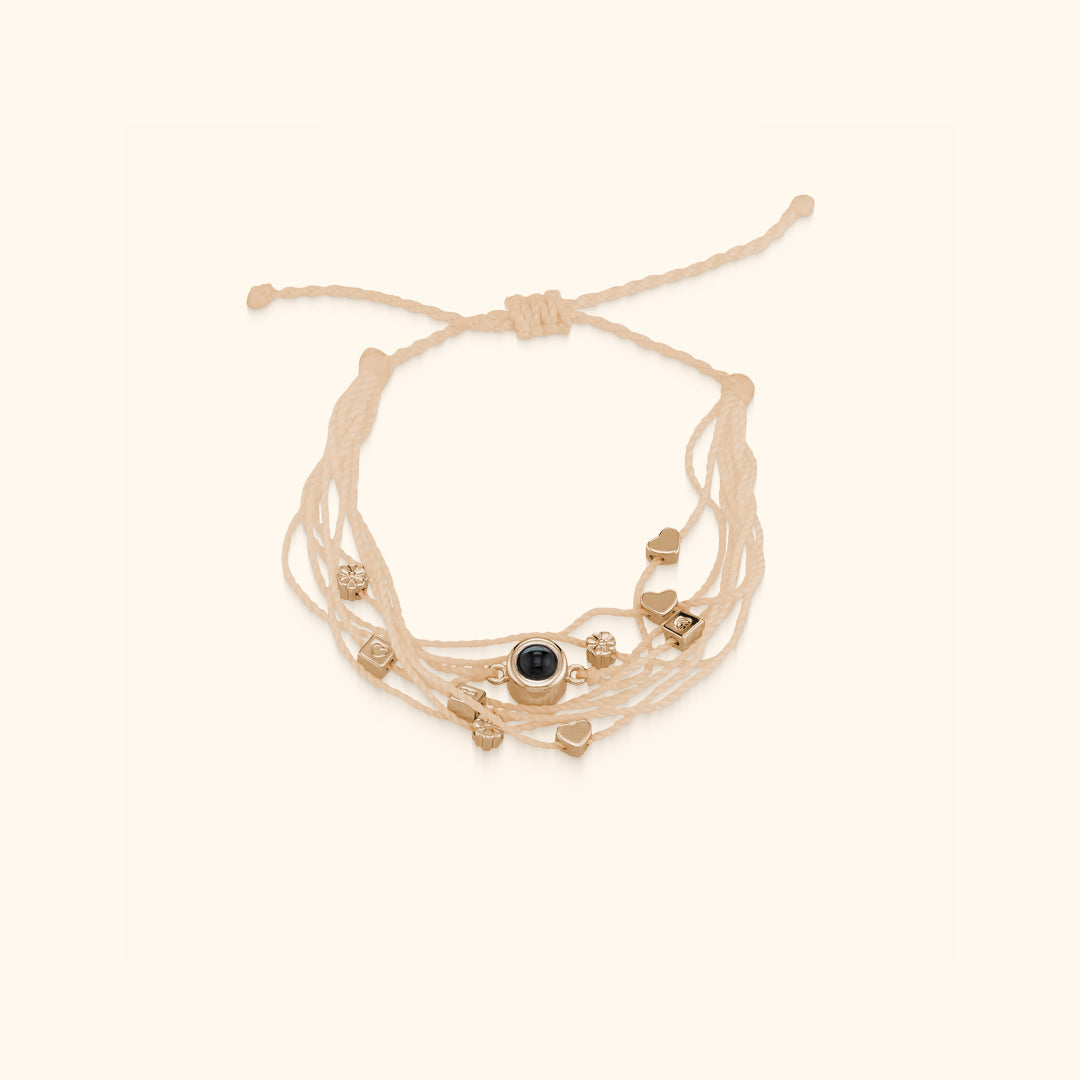 Personalized Love Charms Photo Bracelet