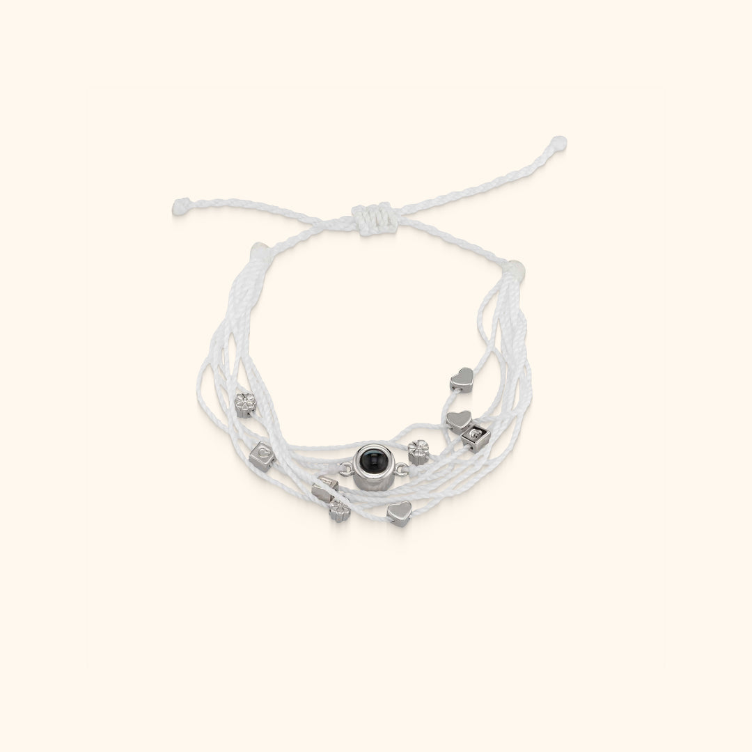 Personalized Love Charms Photo Bracelet