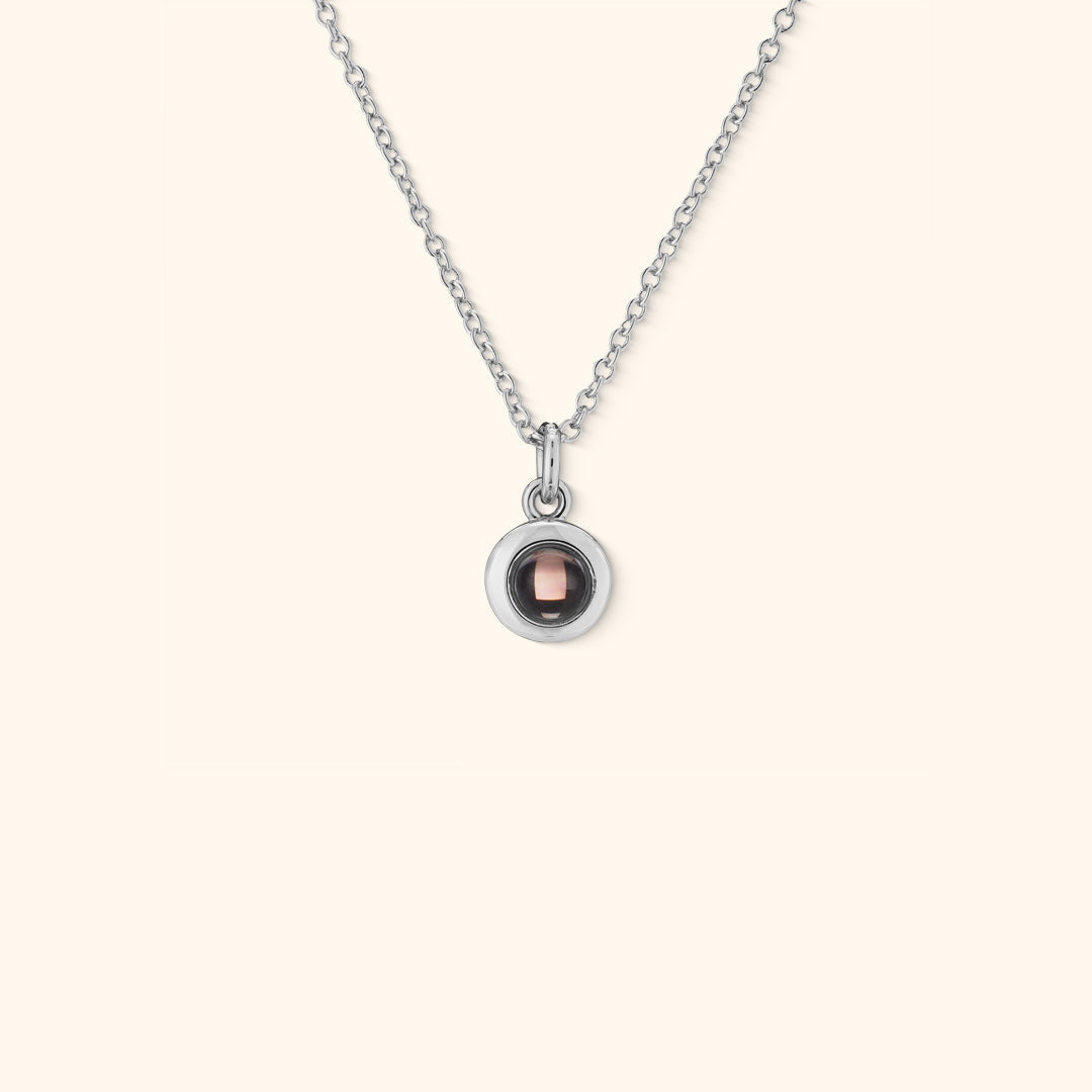 Personalised Circle Photo Necklace