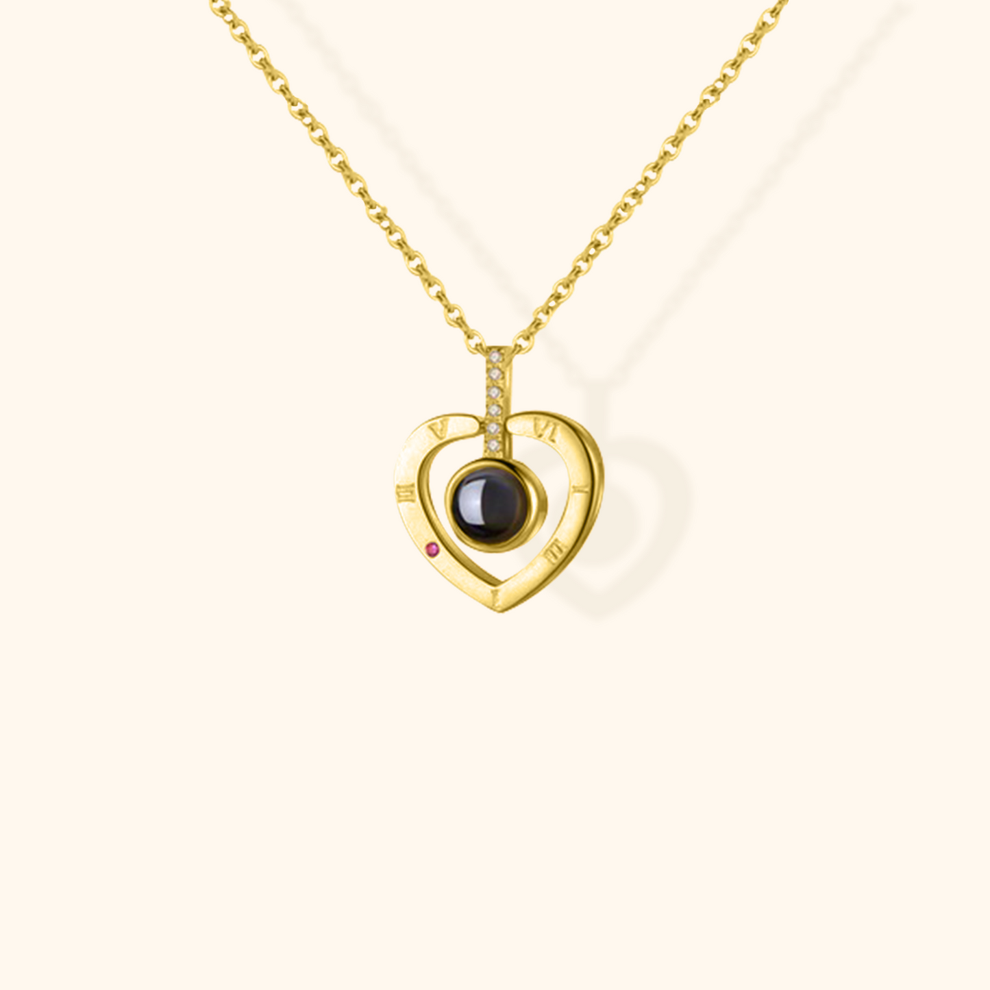 Customizable Baby Projection Charm Necklace