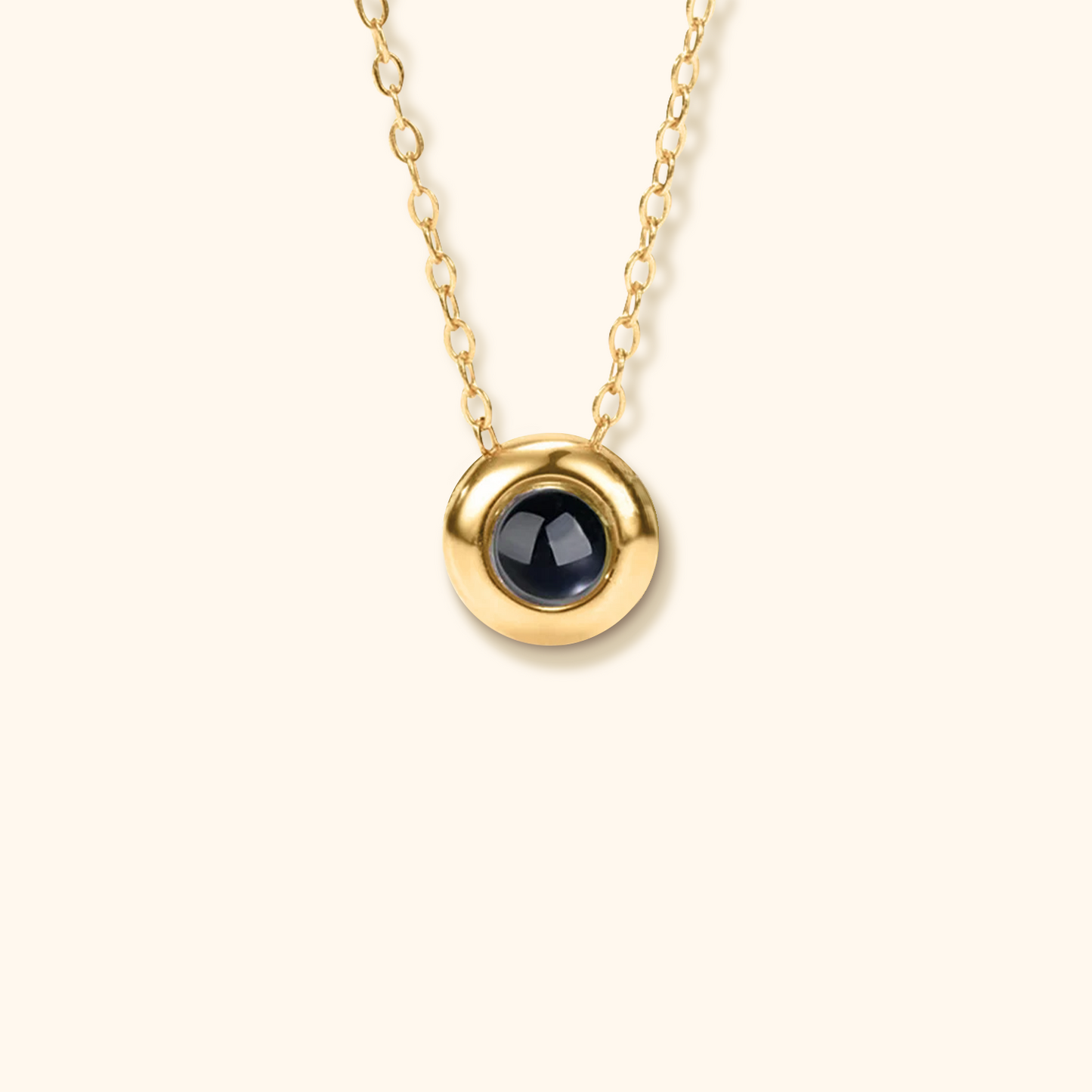 Sphere Projection Charm Necklace