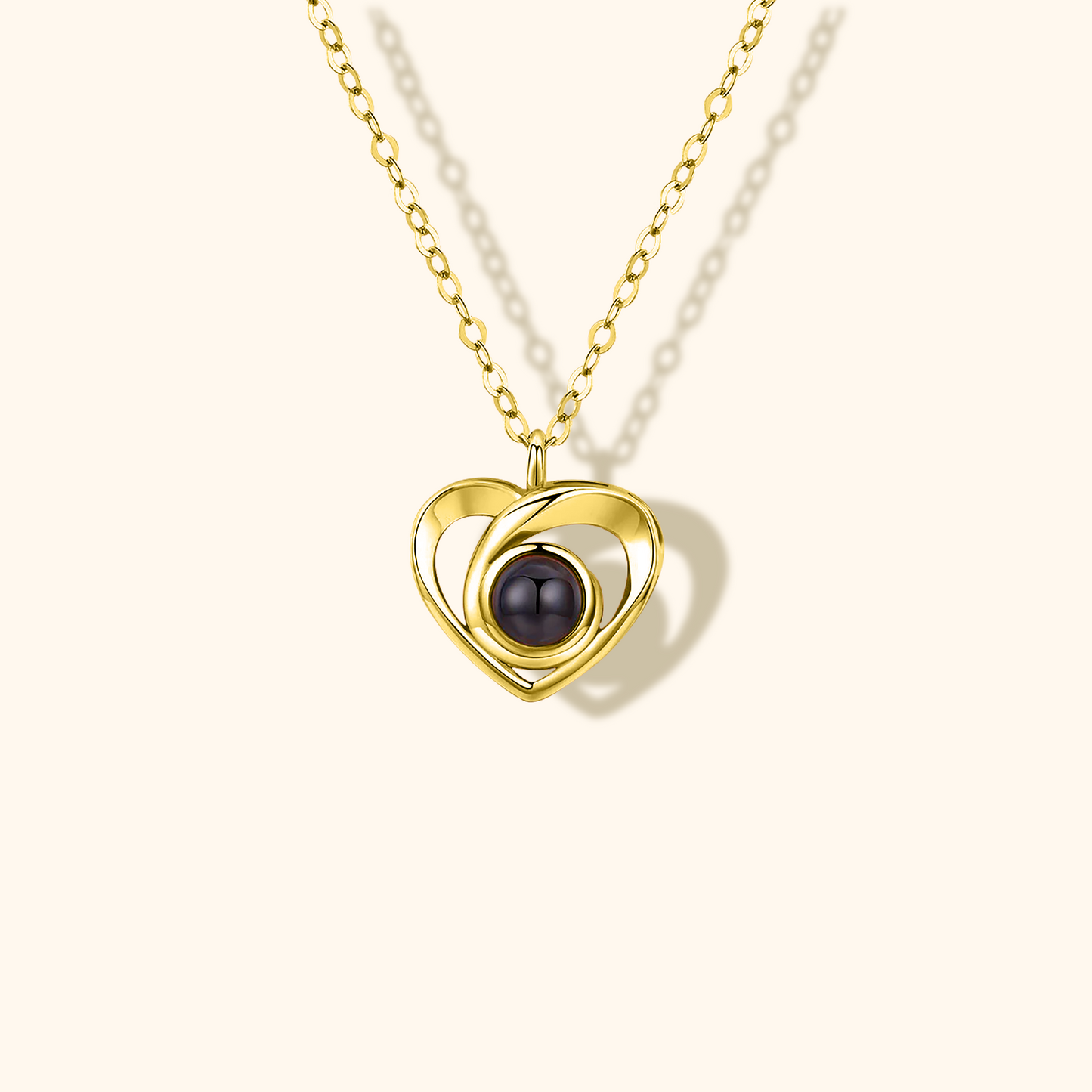 Heart-Shaped Love Photo Projection Necklace