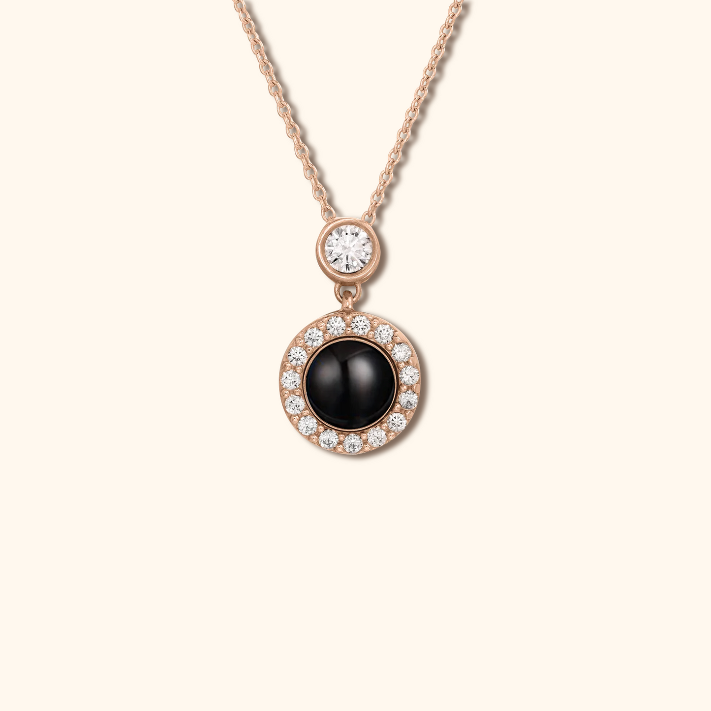 Round Orb Projection Charm Necklace