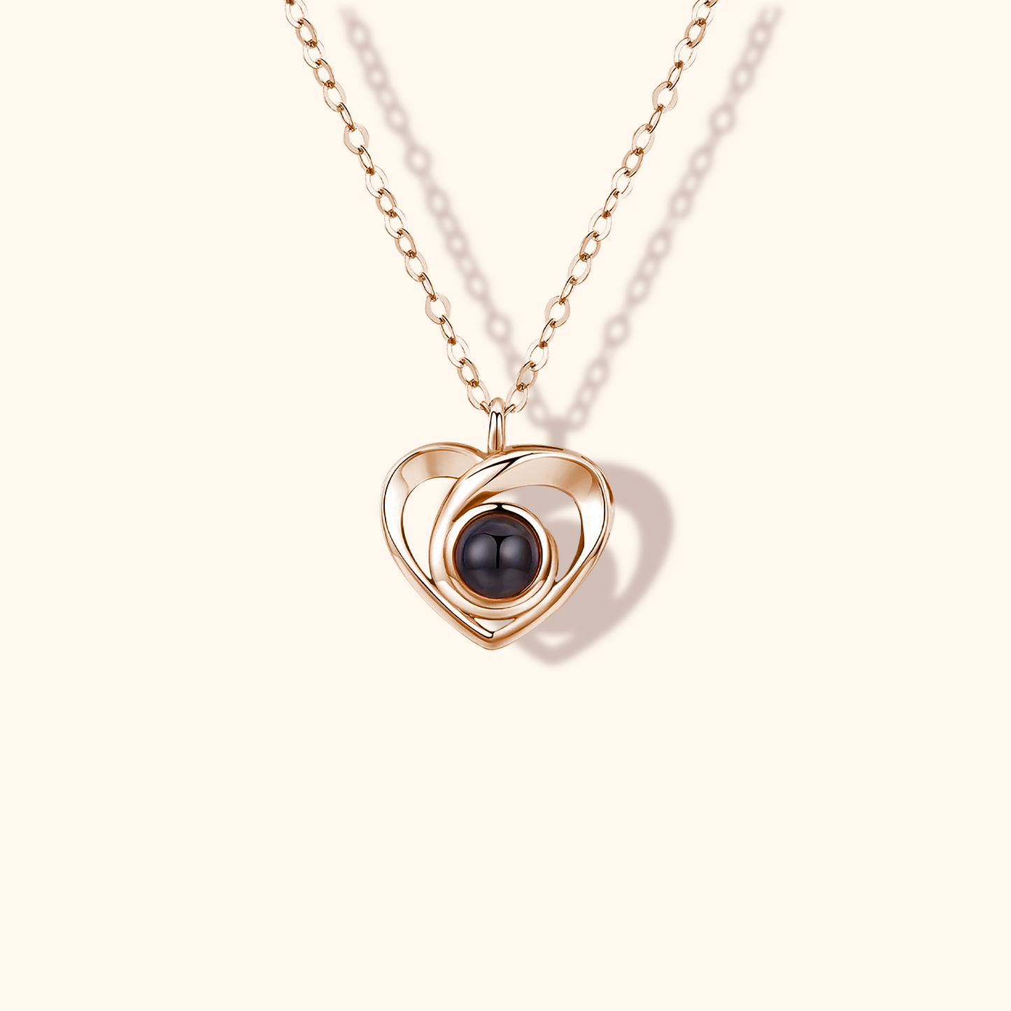 Heart-Shaped Love Photo Projection Necklace