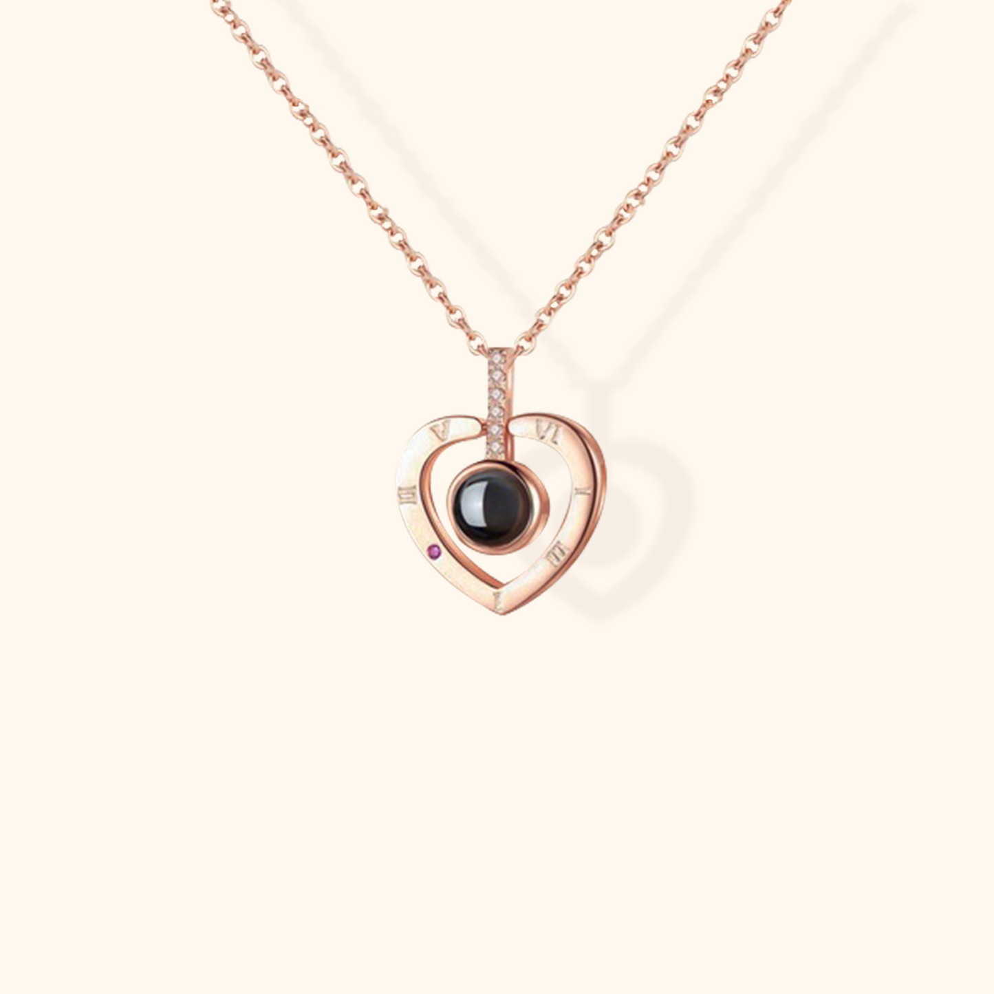 Customizable Baby Projection Charm Necklace