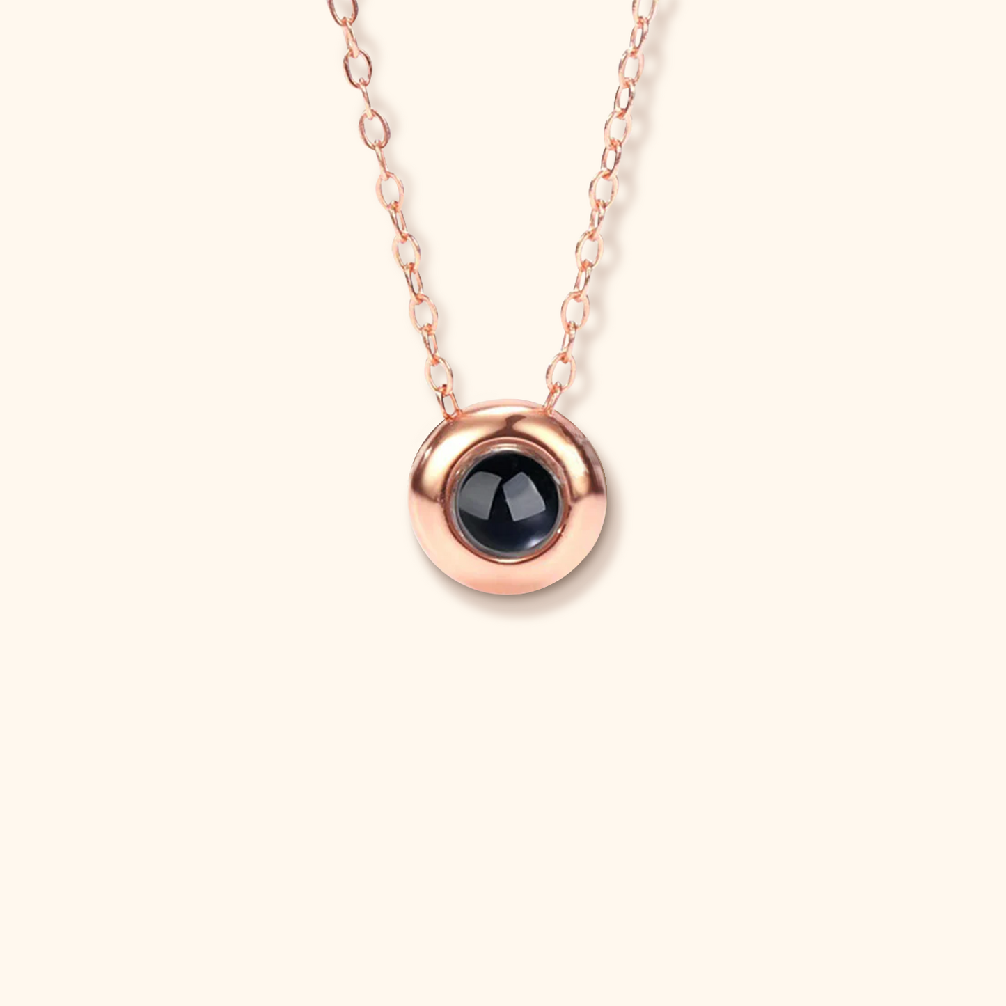 Sphere Projection Charm Necklace