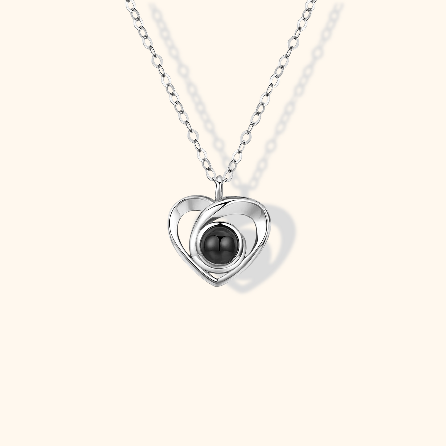 Heart-Shaped Love Photo Projection Necklace