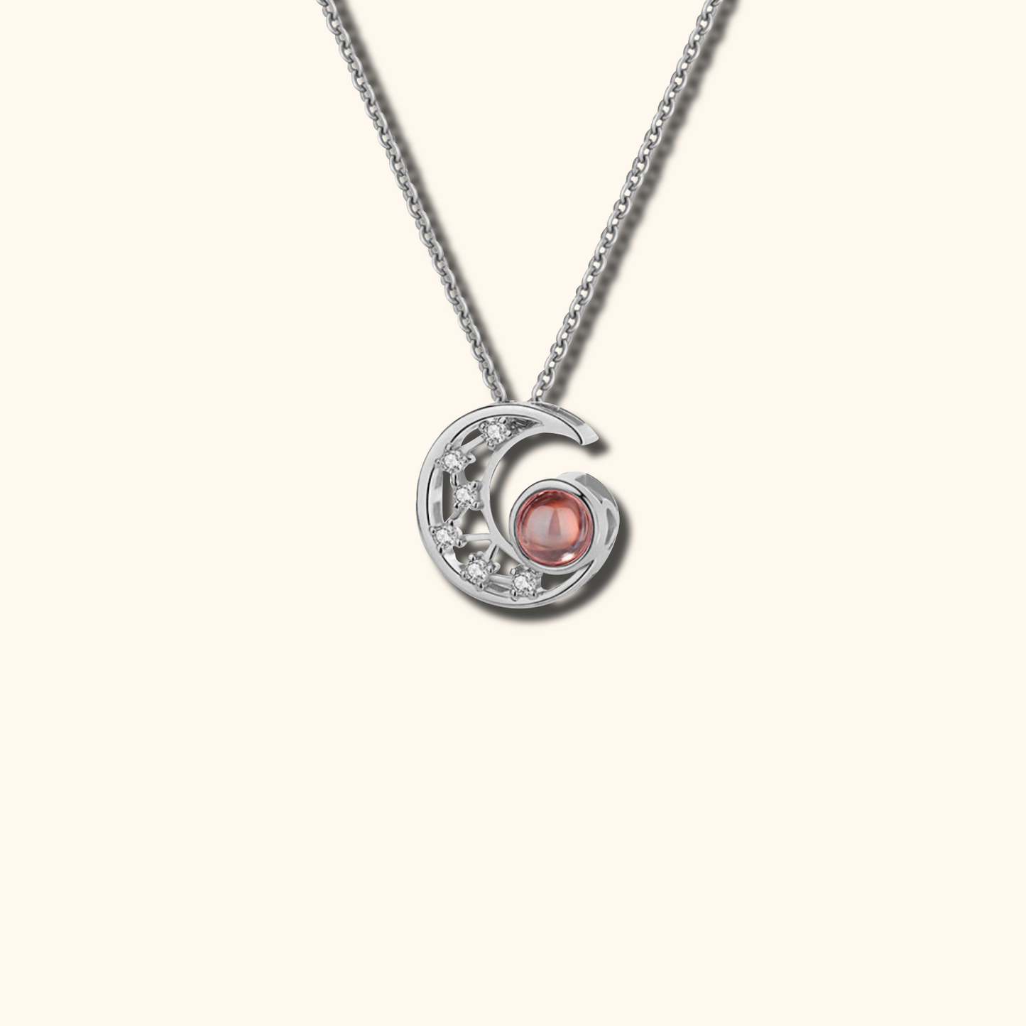 Moon Projection Charm Necklace