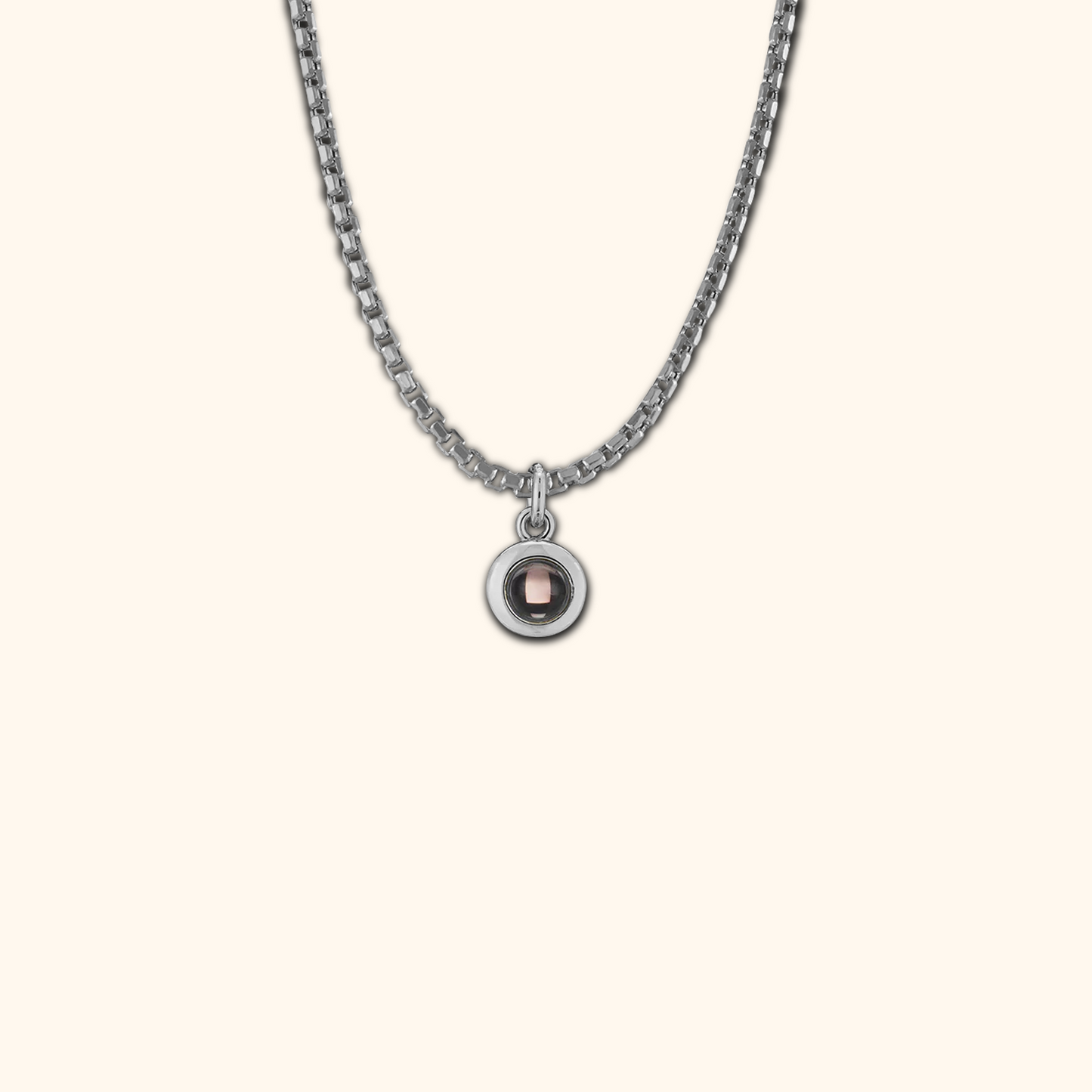 Personalized Circle Projection Essence Necklace