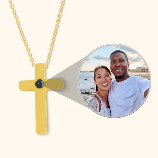 Customizable Cross Projection Necklace