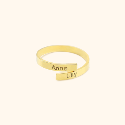 Double Chirographic Name Ring