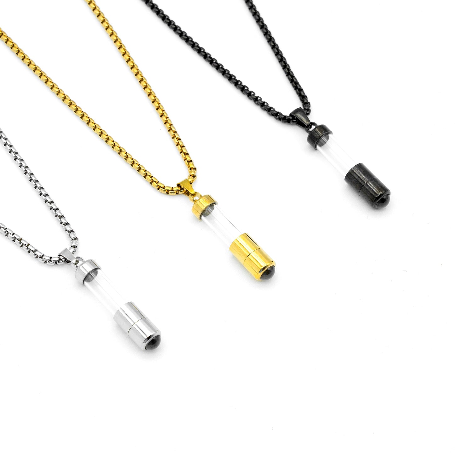 Memory Capsule Projection Necklace for Men
